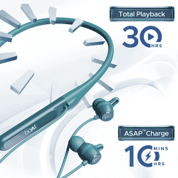 boAt Rockerz 255 Touch in Ear Neckband | Spatial Audio | Full Touch Controls | Teal Green