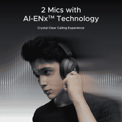 boAt  Rockerz 650 Pro Bluetooth Wireless Headphone | Fast Charge | Dolby Audio | Iris Black