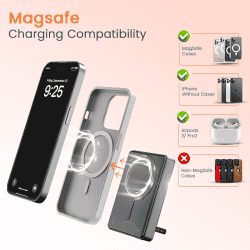 Portronics Chyro Magnetic 15W  Wireless Fast Charging Powerbank | 10000mAh |  20W | Black | POR 2663