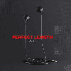 boAt Bassheads 104 in Ear Wired Earphones | Black