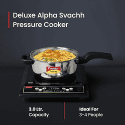 Prestige Svachh Deluxe Alpha stainless steel Pressure Cooker | 3L | 20248