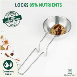 The Indus Valley Triply Stainless Steel Tadka Pan