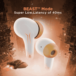 boAt Immortal 121 TWS in Ear Earbuds | 40H Playtime | White Sabre