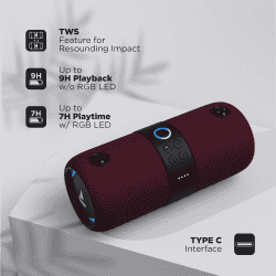 boAt Stone Bluetooth Speaker | 14 W |  upto 9 Hours Battery  | True Wireless | 1208