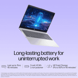HP 15 Laptop |  Intel Core i3 13th Gen 1315U | 8GB | 512GB SSD |  Natural Silver | 15-FD0465TU