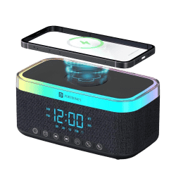 Portronics Trifusion HD Sound Bluetooth Speaker | 16W | 15W Wireless Charging | Black |  POR 2333