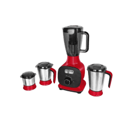 Faber Juicer Mixer Grinder | 800W | with 3 Stainless Steel Jar | Mystic Red | FMG Candy 800 3J+1 Pc