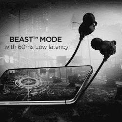 boAt Rockerz 109 Bluetooth Neckband | ENx Technology | Beast Mode | Active Black