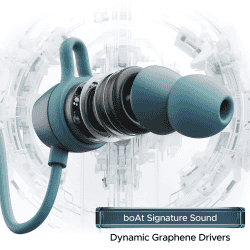 boAt Rockerz 255 Touch in Ear Neckband | Spatial Audio | Full Touch Controls | Teal Green