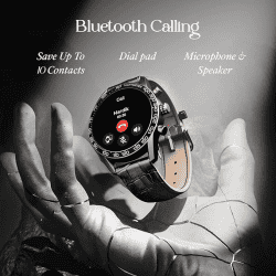 boAt Enigma Z40 Smart Watch | HD Display | IP67 | Black Leather