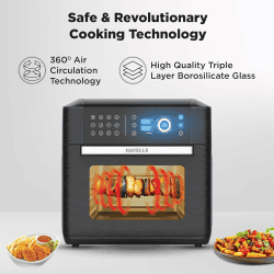 Havells Avanza Air Oven | 15L | 1700W | Family Capacity | 14 Pre Set Functions | Black