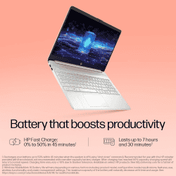 HP 15s Thin and Light Laptop | Intel Core i5 12th Gen 1235U | 8 GB | 512 GB SSD | Silver | 15S-FY5008TU