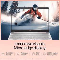 HP 15s Thin and Light Laptop | Intel Core i5 12th Gen 1235U | 8 GB | 512 GB SSD | Silver | 15S-FY5008TU