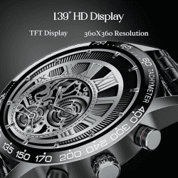 boAt Enigma Z40 Smart Watch | HD Display | IP67 | Black Leather
