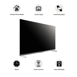 Vu Masterpiece Frame Series 4K QLED TV | 139cm (55 inches} | Armani Gold