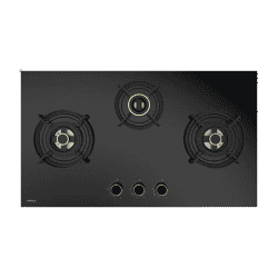 Hafele Vesta 378 Built-in Hob | 3 Burner | Black