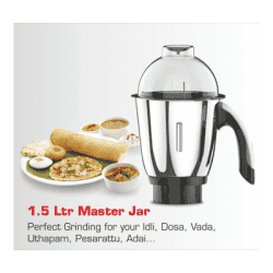 Vidiem Eva Prime Mixer Grinder |  750W | 3 Jars | Black