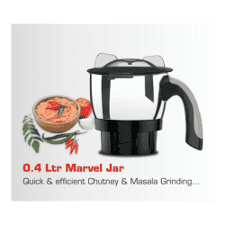 Vidiem Eva Prime Mixer Grinder |  750W | 3 Jars | Black