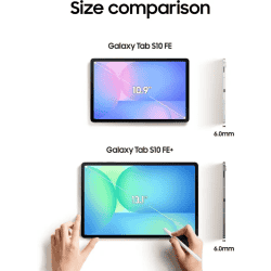 Samsung Galaxy Tab S10 FE+ Tablet | Wi-Fi+5G |  12 GB |  256 GB | Silver | X626