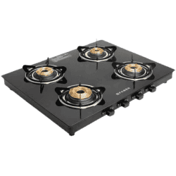 Faber Cooktop Spark 4BB BK | 4 Burners | Brass Manual Hob | Black