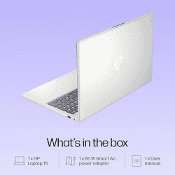 HP Thin and Light Laptop | Core i3 1315U | 13th Gen | 8 GB RAM | 512 GB SSD | 15.6 Inch | Natural Silver | 15-FD0582TU