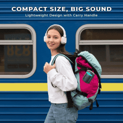 Lapcare Tiffin Bluetooth Speaker | 10W | 5.3 | 10H Playtime | Black