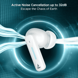 boAt Immortal Airspeed Pro Earbuds | 40hrs Playback | White Sabre