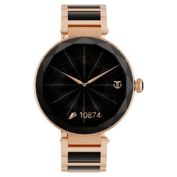 Titan Elixir Smart Watch for Women | 3.04 CM | AMOLED | Rose Gold & Black