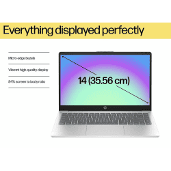 HP Laptop | 13th Gen | 8 GB RAM | 512 GB SSD | Intel Core i3 | 14 inch | Silver | 14-EP0341TU
