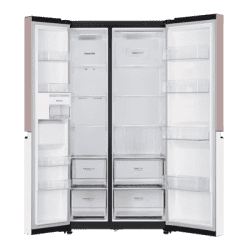 LG Side by Side Refrigerator | 650 L | 3 Star | Frost Free | Smart Wifi Enabled with Multi Air Flow | Clay Pink Tango | GL-B257EPT3 DPTZEBN