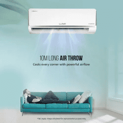 Lloyd Inverter Split AC | 1.5 Ton | 3 Star | White | GLS18I3KOJSR