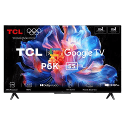 TCL 4K Ultra HD LED Google TV | P6K Series | 139cm (55 Inch) | 55P6K