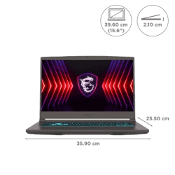 MSI Thin 15 Gaming Laptop | Intel Core i5 13th Gen | 16GB | 512GB SSD | 144 Hz | 6GB Graphics NVIDIA GeForce RTX 4050 | Cosmos Gray | B13VE-2611IN