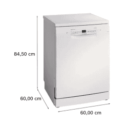 Bosch Series 6 Dishwasher | 14 Place Settings | Free Standing with Glass Protection Technology | White | SMS6IKW01I