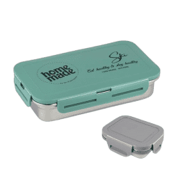 SKI Relish Stainless Steel Lunch Box | 550ML | Multicolour