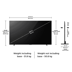 TCL P8K QLED 4K Ultra HD Smart Google TV | 248.9 cm (98 inch) | 98P8K