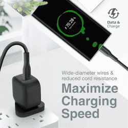 Promate Type-C Fast Charging Cable | USB-C to USB-C | 60W | Black | XCord-CC