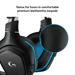 Logitech G431 Headphones | 7.1 Surround Sound | DTS X 2.0 | 50 mm | Black