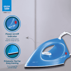 Voltas Beko Dry Iron | 1000 W | Blue | I1000VD-BU