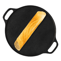 The Indus Valley Cast Iron Double Handle Tawa | 12 Inch