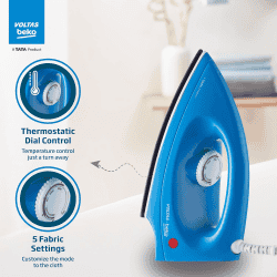 Voltas Beko Dry Iron | 1000 W | Blue | I1000VD-BU