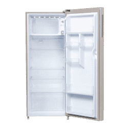 Haier Finish Direct Cool Single Door Refrigerator | 190 L | 5 Star | Nickel Steel | HRD-2105BNS-P