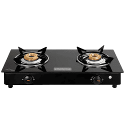 Blueberry's GLINT Glass Top Gas Stove | 2 Burner