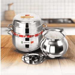 IMPEX Stainless Steel Thermal Rice cooker | Choodarapetty with Pot | 1.5 kg