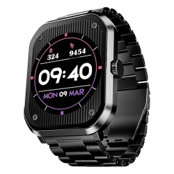 boAt Ultima Select Smart Watch  | 2.01" (5.1 cm) AMOLED Display | Advanced Bluetooth Calling | Steel Black