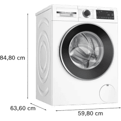 BOSCH 9 kg Fully Automatic Front Load Washing Machine | In-built Heater | White | WGA14200IN