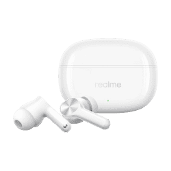 realme Buds T200x | 25dB ANC | 12.4mm | Dynamic Bass Drivers | Moonlight White