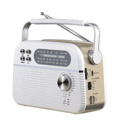 Silver iGear Trinity Solar | Powered MP3 Player & 3-Band Radio