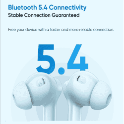 realme Buds T200x | 25dB ANC | 12.4mm | Dynamic Bass Drivers | Moonlight White