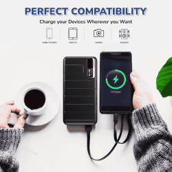 Lapcare Blaze 22.5W Fast Charging | 10000mah Power Bank | Black | LPB-015
